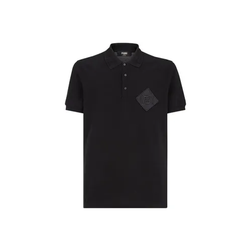 Fendi Мужская черная поло