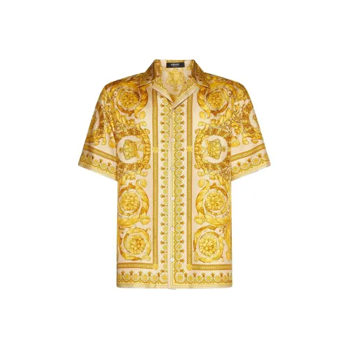 VERSACE Желтые Мужские Рубашки