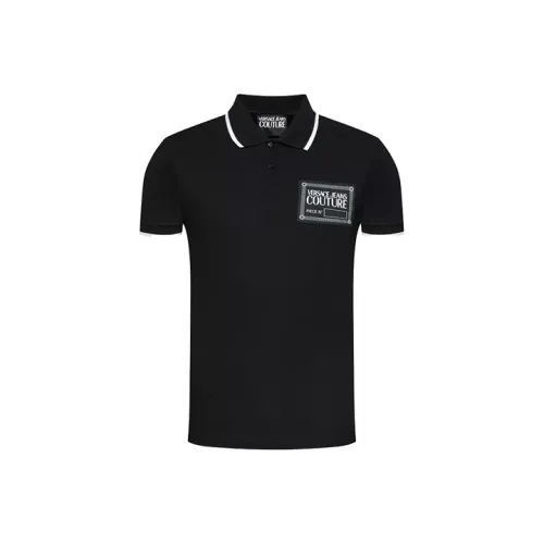 VERSACE JEANS COUTURE Мужская черная поло