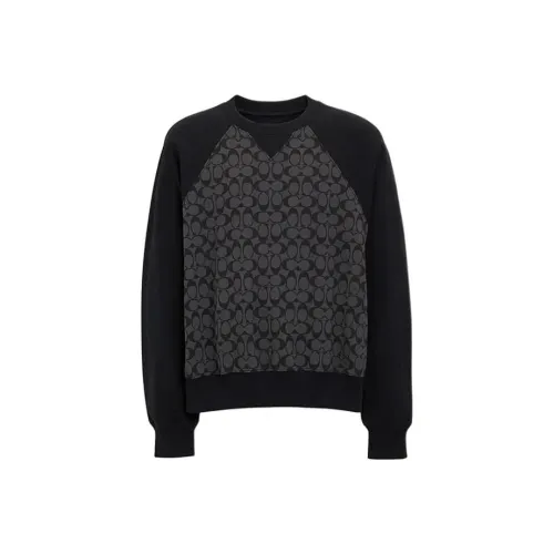 COACH SS24 Свитшот Мужской Угольный Серый