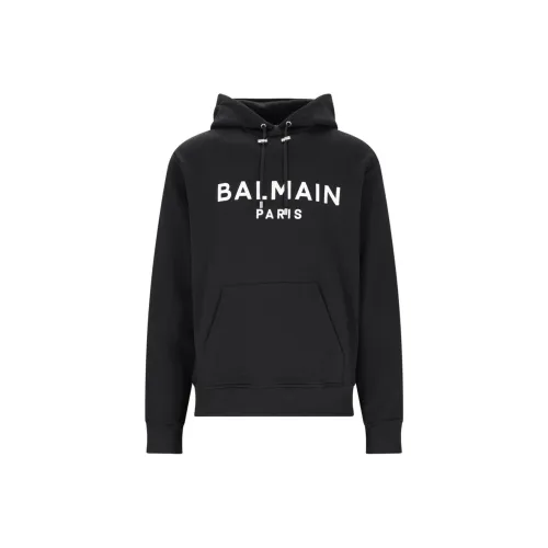 BALMAIN Черные Мужские Свитшоты