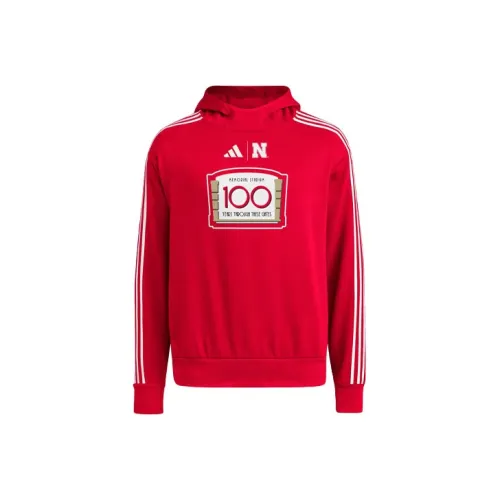 Adidas Nebraska Red Men's Hoodies