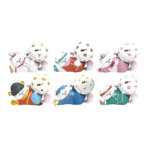 Tide Rising Anime x ViViCat Утонченный Маленький Wooden Fish Коллекция Слепые коробки Один Mystery Коробка Целая коробка 6 шт