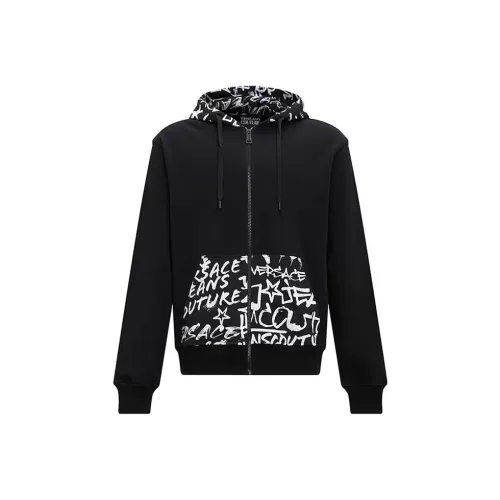 VERSACE JEANS Мужские черные свитшоты