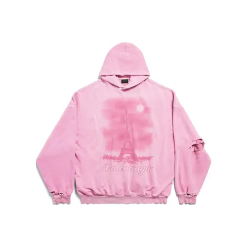 BALENCIAGA Светло-розовый Унисекс Свитшоты