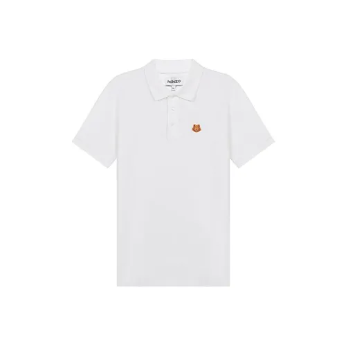 KENZO Classic Tiger Head Белый Мужское Поло
