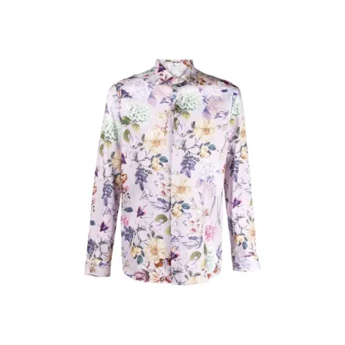 ETRO Фиолетовые Мужские Рубашки