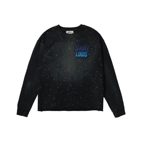 SSSAINT LOUIS Круглый вырез Длинный рукав Толстовка Унисекс