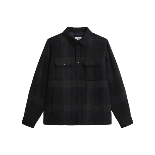 WOOLRICH Мужские рубашки синие