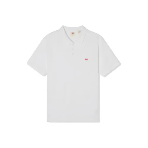 Levis Белая Мужская Поло