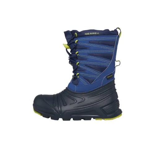 MERRELL Противоскользящие водонепроницаемые MID Топ Детские ботинки Темно-синий Детский