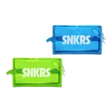 Неоновый зеленый + светло-синий кроссовочный мешок для хранения