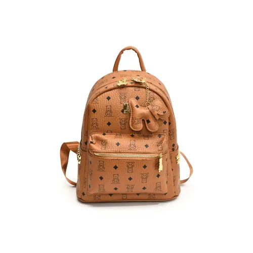 Bueno ПУ (полиуретан) Рюкзак Стандартный Женский Коричневый Белый Черный Розовый Черный Белый