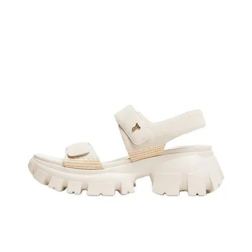 Staccato Almond Snow Кожа One Strap Sandals 7cm Women's