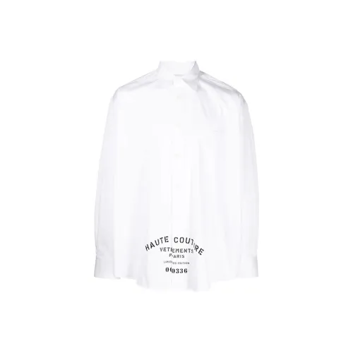 Vetements Белые Мужские Рубашки