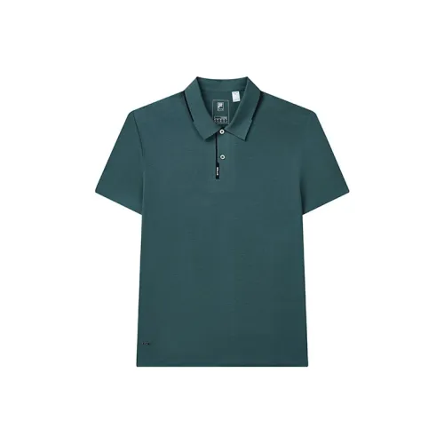 FILA Темный черепаховый зеленый мужской поло
