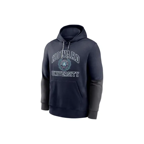 Jordan College Пуловер Толстовка Hoodie Мужской Морской Синий