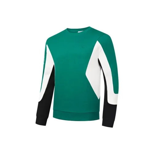 QIAODAN Толстовка Мужская Зимняя Зеленая Джордан Белая