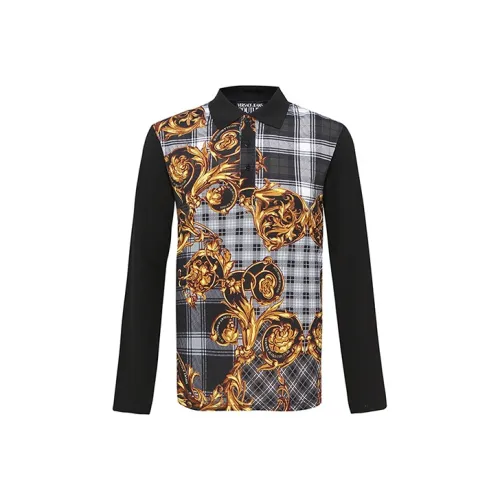 VERSACE JEANS COUTURE Поло Мужское Черное