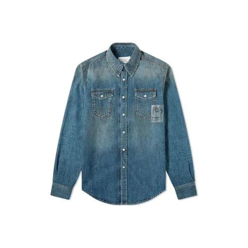 GIVENCHY Мужские Синие Рубашки