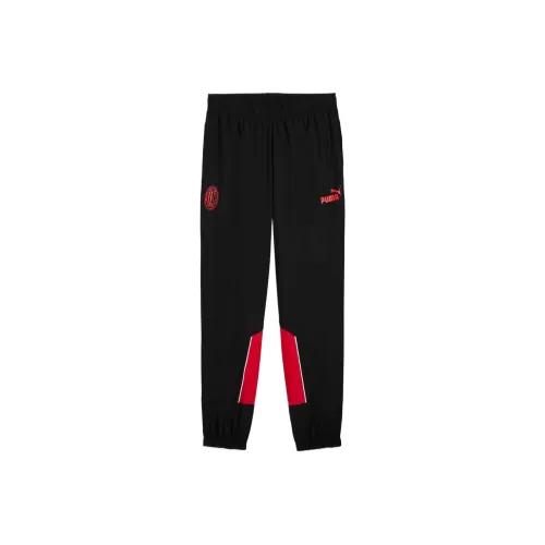 PUMA FTBLARCHIVE Вязаные тренировочные брюки мужские красный черный