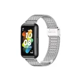 [Металлический Snap Сетка Ремень] Серебряный