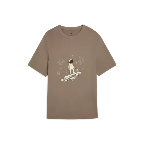 PUMA GRAPHICS Basic SS25 T-Shirt Мужской Тауповый 93