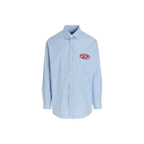 DIESEL Blue Men's Shirts DIESEL Синий Мужские Рубашки