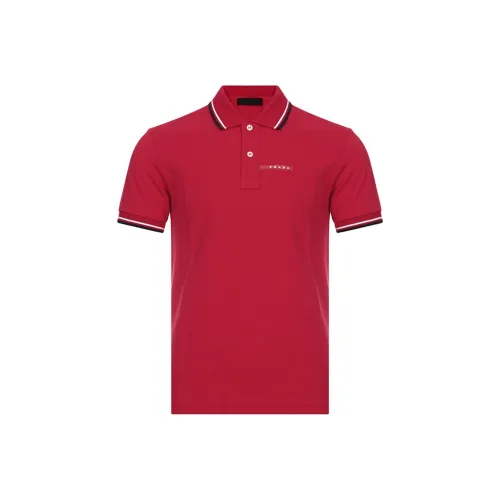 PRADA Red Men's Polo