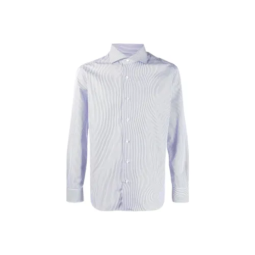 BARBA Blue Men's Shirts BARBA Синие Мужские Рубашки