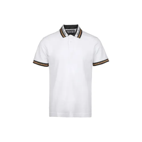 VERSACE JEANS COUTURE Белая Мужская Рубашка Поло