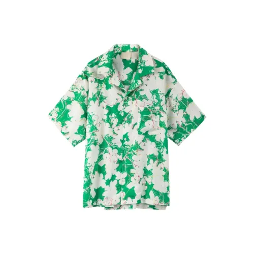 KODAKBLACK Зеленый белый Унисекс Рубашки