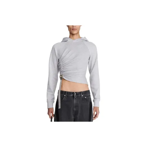 DION LEE SS24 SAFETY Slider Hoodie Sweatshirt Unisex GREY MARLE Грязный Серый
