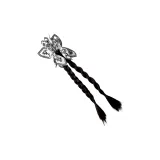 Пейсли [Коричнево-черный] Заколка-краб