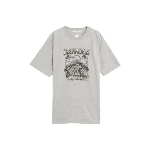 Liberaiders Серый Мужской T-Рубашки