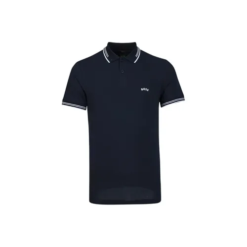 Hugo Boss Темно-синие Мужские Поло