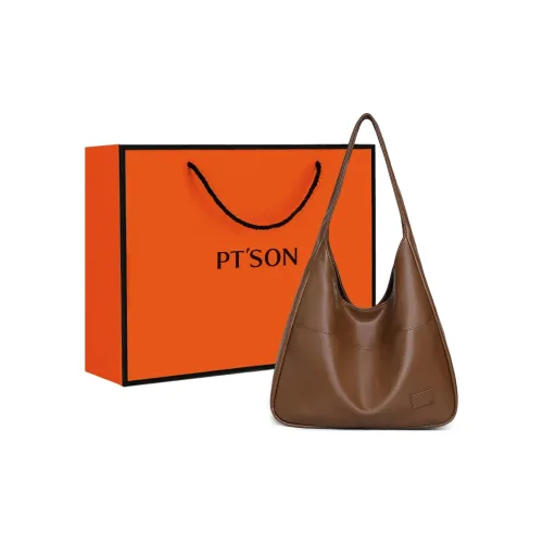 PT'SON Синтетическая кожа Портативный Подмышечный Сумка на плечо Стандартный Женский Коричневый