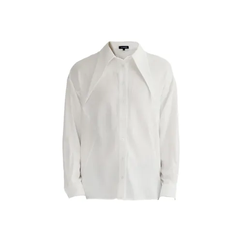 AMANDA BY Длинный рукав рубашка унисекс белый