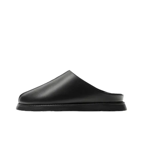 ZARA Устойчивые к истиранию Домашние тапочки Мужские Черные