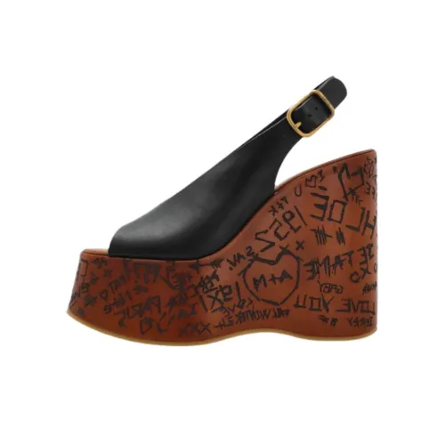 Chloe Maxime Клиновидный каблук Высокие каблуки 15 см Женские Черный