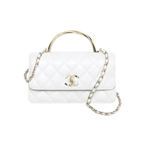 CHANEL Овчина Сумка через плечо Сумка Мини Women's White
