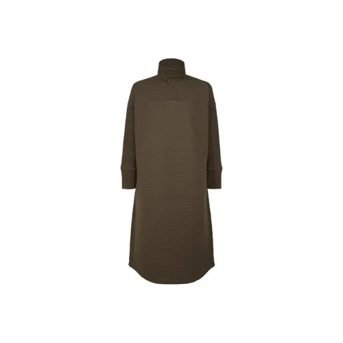 ISSEY MIYAKE Horizon Pleats Рубашка Мужская Коричневая