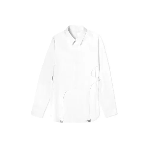 DION LEE Белая унисекс рубашка
