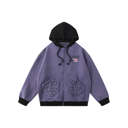 LAMLICKA x AIDEMENG LIANMINGKUAN Свитшот Унисекс Фиолетовый