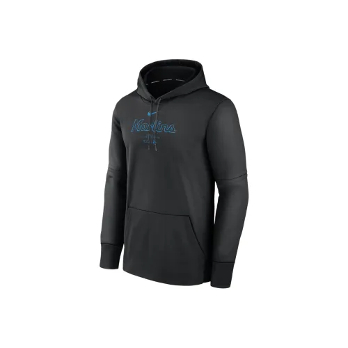 nike Miami Marlins Аутентичная коллекция Practice толстовка мужская черная