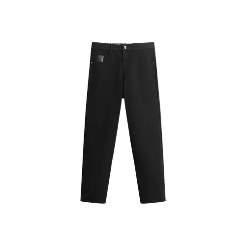 PEACEBIRD MEN Denim Jet Black Men's Jeans