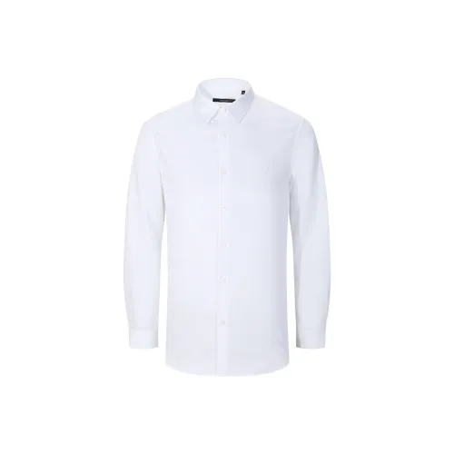 DAVID NAMAN Белые Мужские Рубашки