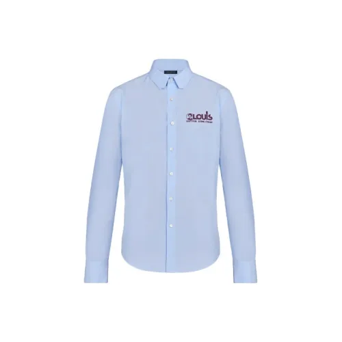 LOUIS VUITTON FW21 Рубашка Мужская Синяя