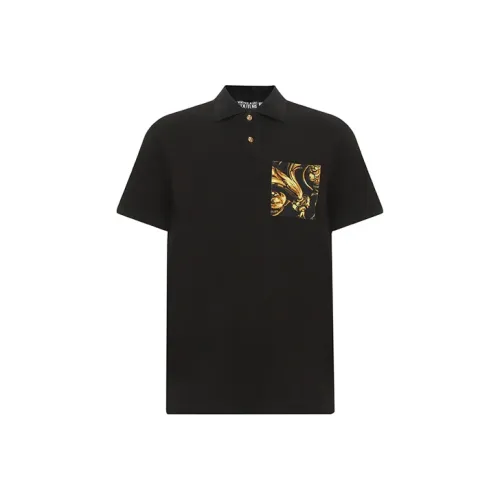VERSACE JEANS COUTURE Мужская черная поло