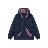 Темно-синий и красный в клетку, флисовая подкладка